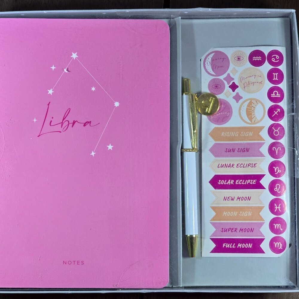 Gartner Studios Libra Astrology Casebound Flex Journal Set, 5.75x8.125, 96 Sheet